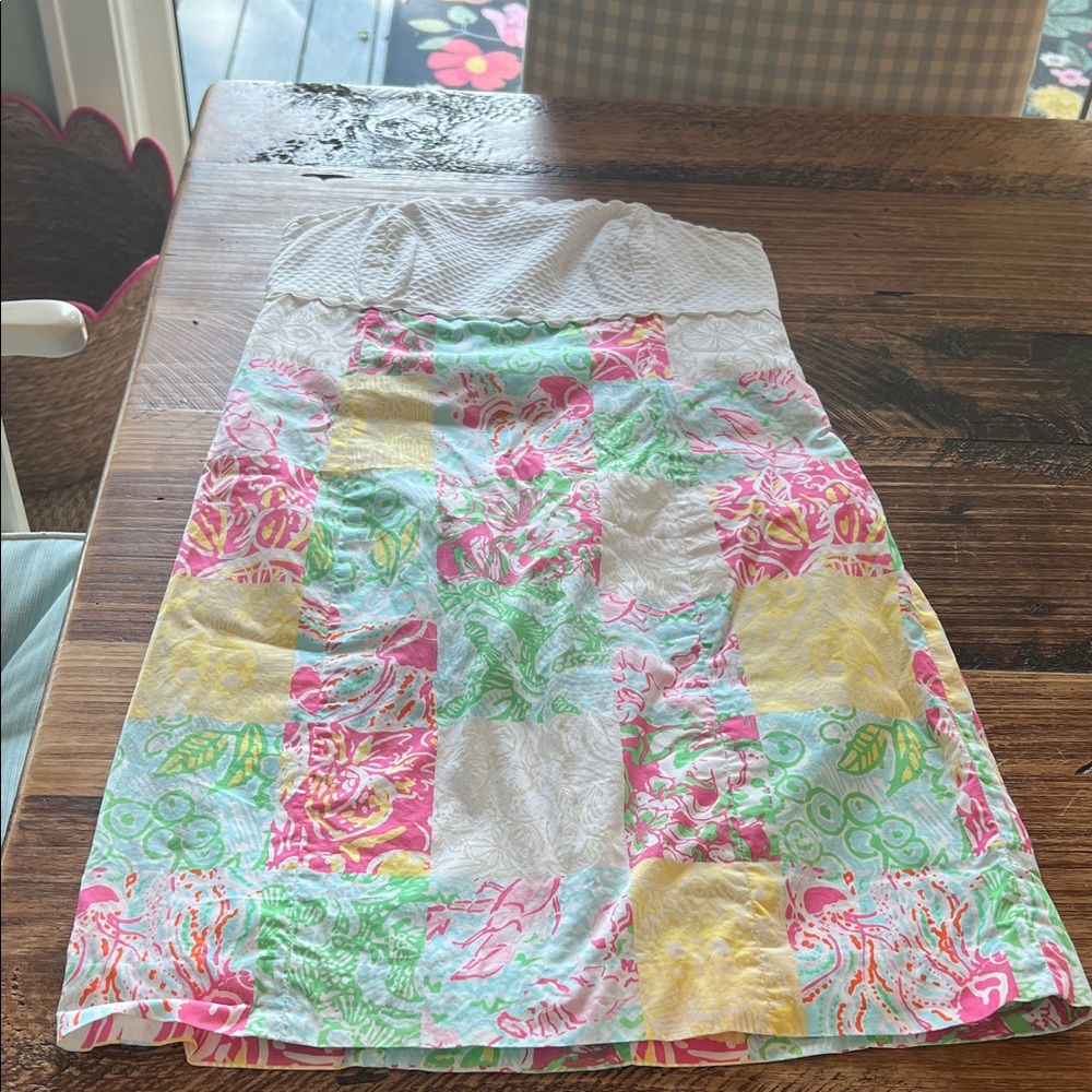 Lilly Pulitzer Patchwork Strapless Dress